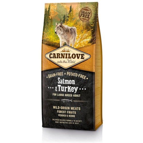 Carnilove Adult Dog Food Large Breed Salmon & Turkey 12kg - Get Set Pet