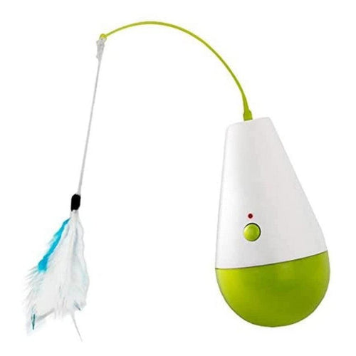 All For Paws Interactives Cat Culbuto Feather Cat Toy - Get Set Pet