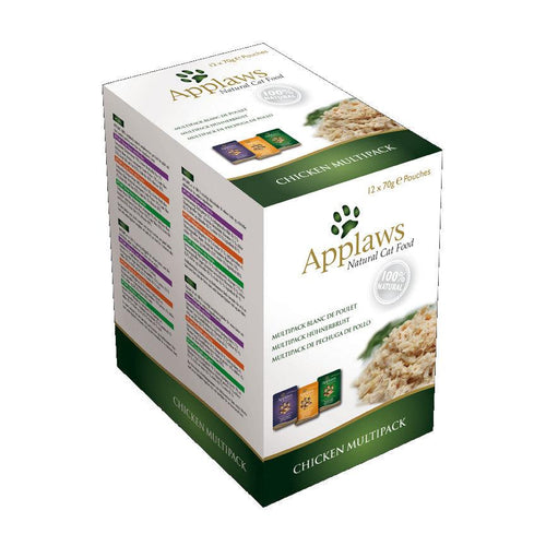Applaws Complementary Adult Cat Food Pouches Chicken Multipack 12x70g - Get Set Pet