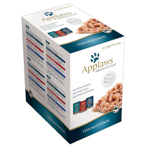 Applaws Complementary Adult Cat Food Pouches Fish 12x70g - Get Set Pet