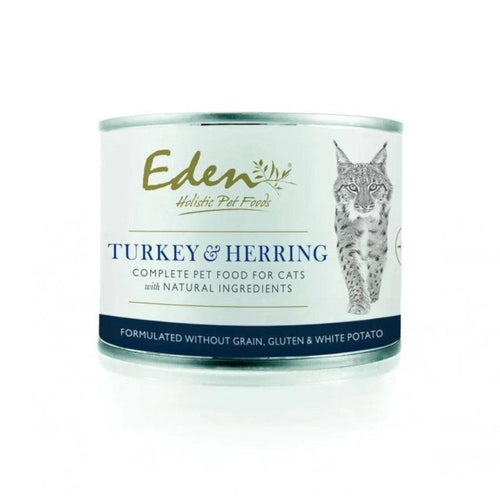 Eden Adult Wet Cat Food Turkey & Herring 6x200g - Get Set Pet