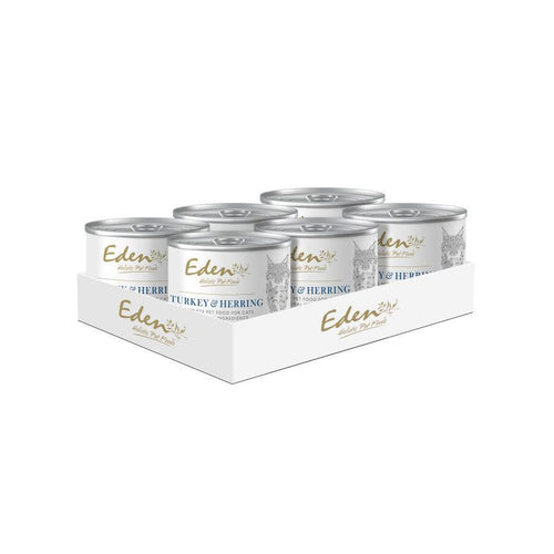 Eden Adult Wet Cat Food Turkey & Herring 6x200g - Get Set Pet