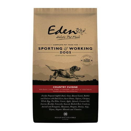 Eden 80/20 Country Cuisine VAT-Free Sporting & Working Dog Food 15kg - Get Set Pet