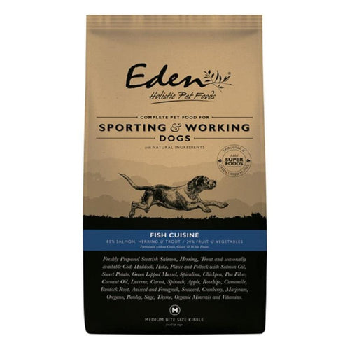 Eden 80/20 Fish Cuisine VAT-Free Adult Sporting & Working Dog Food 15kg - Get Set Pet
