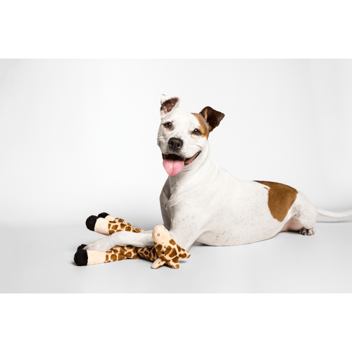 Fluff and Tuff Nelly Giraffe Dog Toy - Get Set Pet