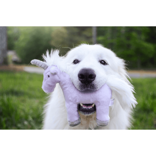 Fluff and Tuff Violet Unicorn Dog Toy - Get Set Pet