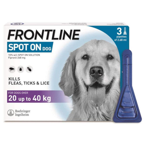 Frontline Spot On Flea and Tick Treatment for Dogs - Get Set Pet