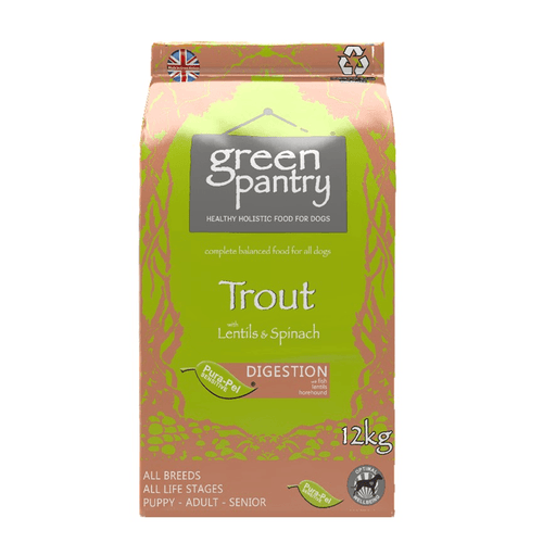 Green Pantry Dog Food All Life Stages Trout with Lentils and Spinach - Get Set Pet