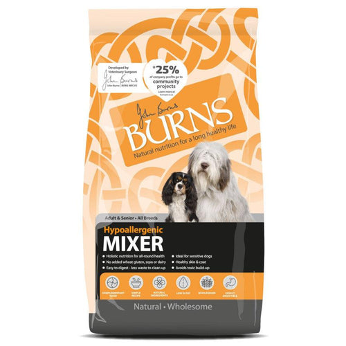 Burns Hypoallergenic Mixer Complementary Adult Dog Food 2kg - Get Set Pet
