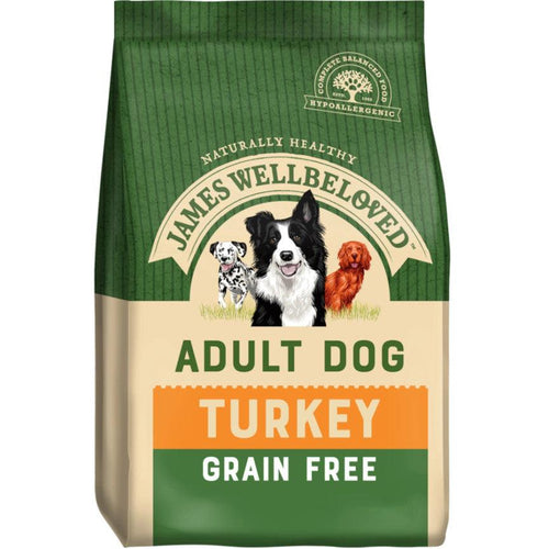 James Wellbeloved Grain Free Adult Dry Dog Food Turkey & Veg 10kg - Get Set Pet