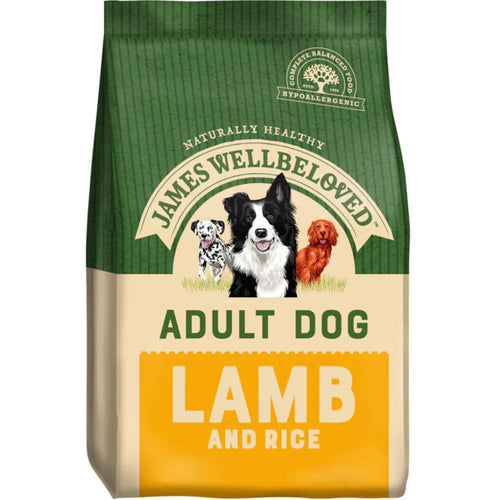 James Wellbeloved Adult Dry Dog Food Lamb & Rice 7.5kg (Best Before 22/01/2023) - Get Set Pet