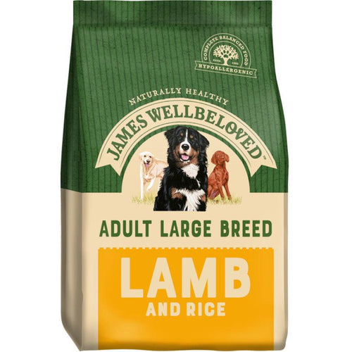 James Wellbeloved Adult Large Breed Dry Dog Food Lamb & Rice 15kg - Get Set Pet