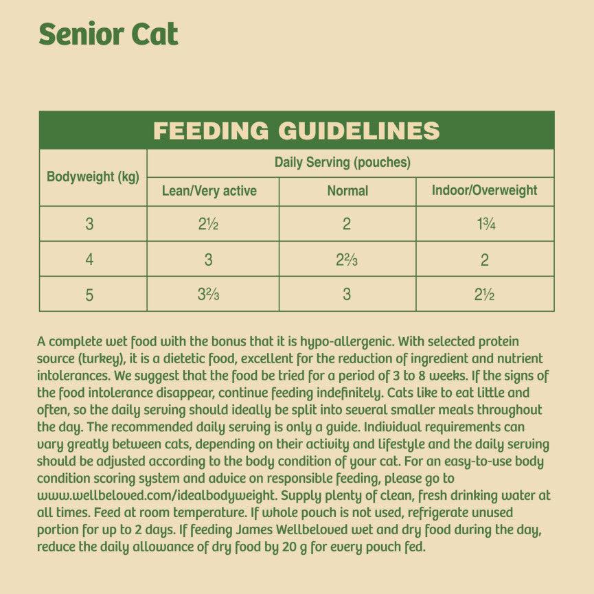 James wellbeloved senior sales turkey cat food
