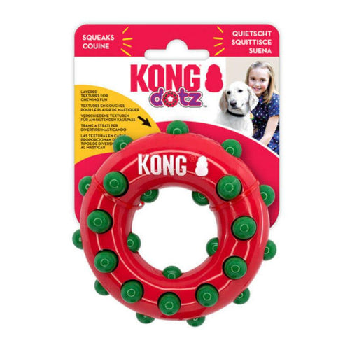 Kong Holiday Dotz Ring Dog Toy - Get Set Pet