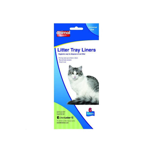 Animal Instincts Universal Cat Litter Tray Liner 55x40cm 6pk - Get Set Pet