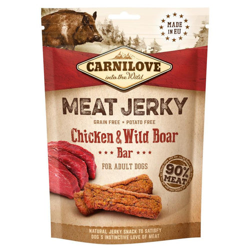 Carnilove Meat Jerky Chicken and Wild Boar Dog Treat Bar 100g - Get Set Pet