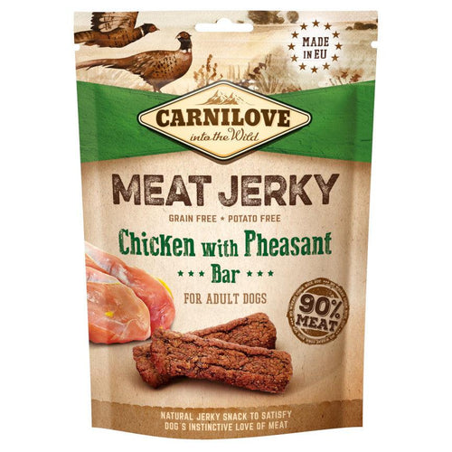 Carnilove Meat Jerky Chicken with Pheasant Dog Treat Bar 100g - Get Set Pet