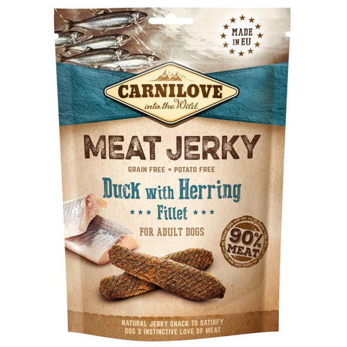 Carnilove Meat Jerky Duck with Herring Fillet Dog Treat Bar 100g - Get Set Pet