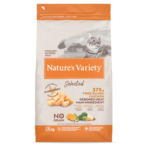 Natures Variety Selected Sterilised Adult Cat Food Free Range Chicken - Get Set Pet