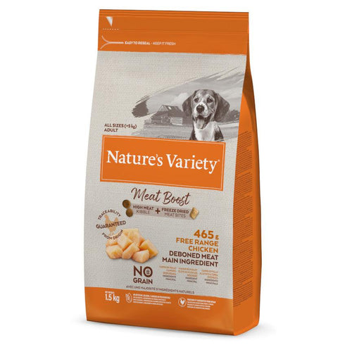 Natures Variety Meat Boost Adult Dog Food Free Range Chicken - Get Set Pet