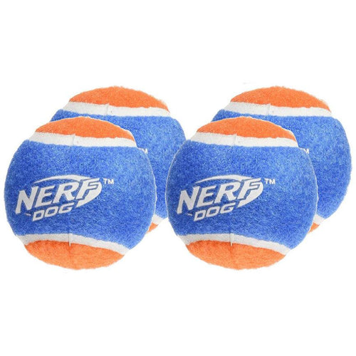 Nerf Tennis Ball Blaster Distance Balls 2.5" 4pk - Get Set Pet
