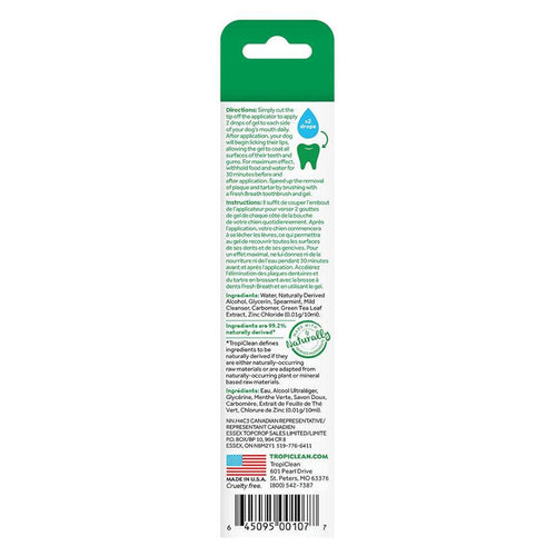 TropiClean Fresh Breath Oral Care Gel 59ml - Get Set Pet