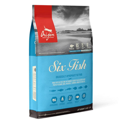 Orijen Six Fish Adult Cat Food 5.4kg - Get Set Pet