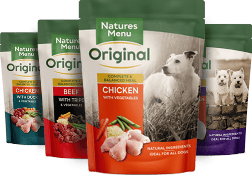 Natures Menu Original Dog Food Pouches Variety Pack, 8x300g - Get Set Pet