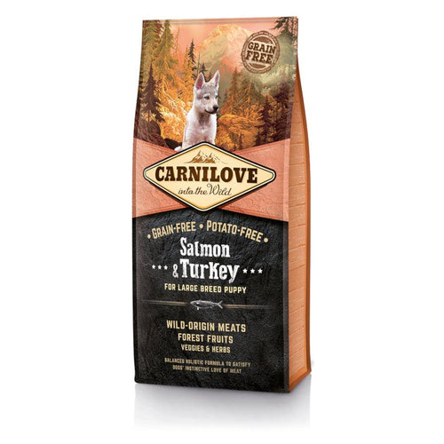 Carnilove Large Breed Puppy Food Salmon & Turkey 12kg - Get Set Pet