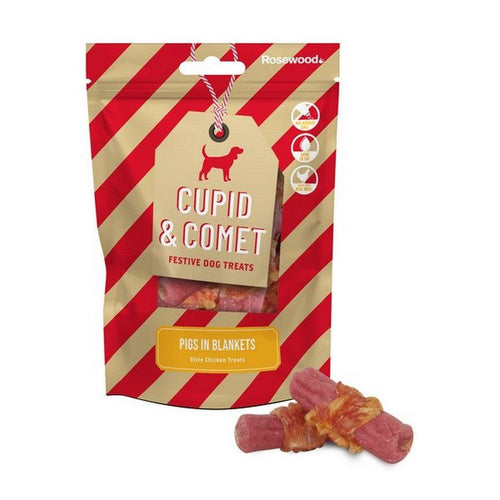 Rosewood Cupid & Comet Pigs In Blankets Dog Treats 100g - Get Set Pet