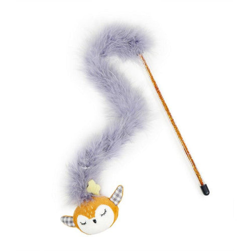 Rosewood Cupid & Comet Reindeer Tinsel Cat Teaser Toy - Get Set Pet