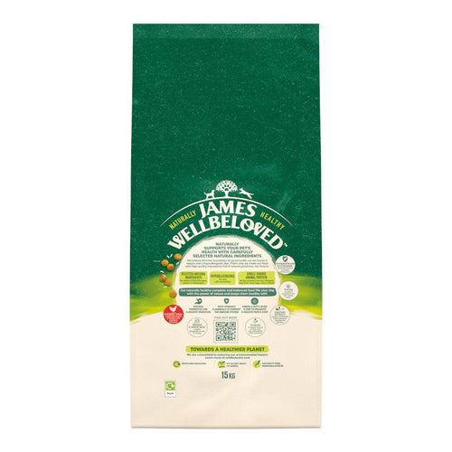 James Wellbeloved Senior Dry Dog Food Chicken & Rice 15kg - Get Set Pet