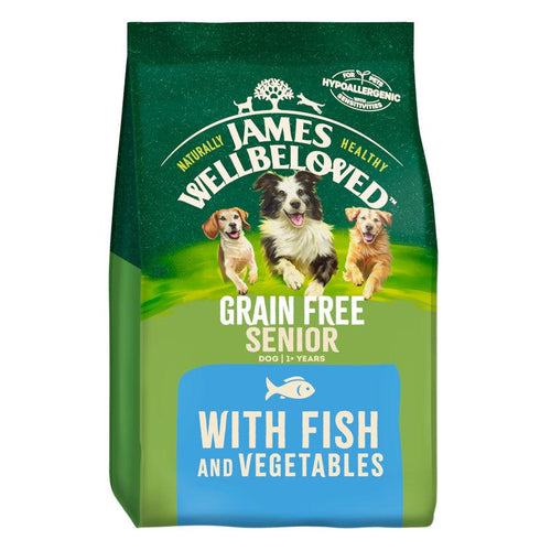 James Wellbeloved Grain Free Senior Dog Food Fish & Veg 10kg - Get Set Pet