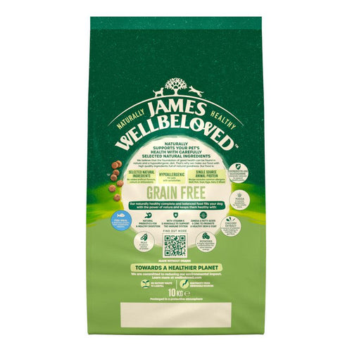 James Wellbeloved Grain Free Senior Dog Food Fish & Veg 10kg - Get Set Pet