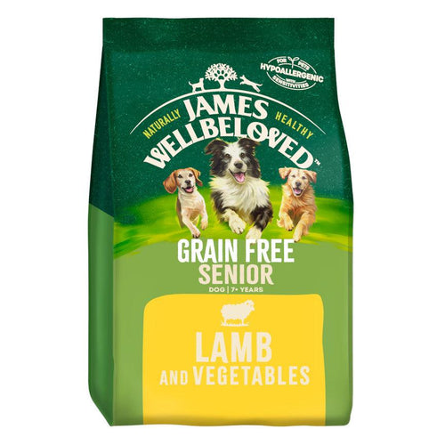 James Wellbeloved Grain Free Senior Dog Food Lamb & Veg 10kg - Get Set Pet