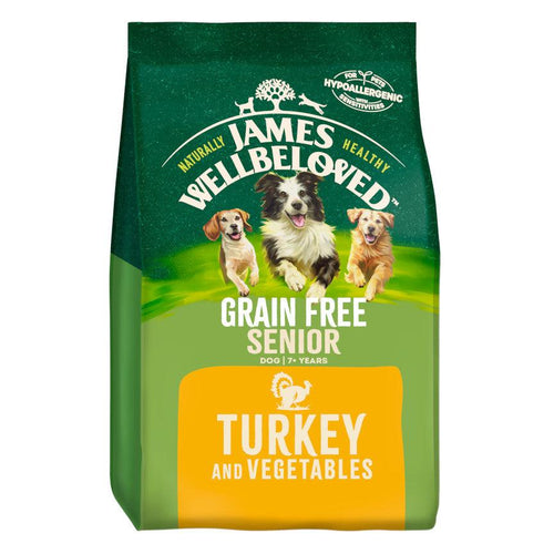 James Wellbeloved Grain Free Senior Dog Food Turkey & Veg 10kg - Get Set Pet