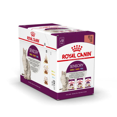 Royal Canin Feline Health Nutrition Sensory Variety Pack Adult Cat Food in Gravy 12x85g - Get Set Pet