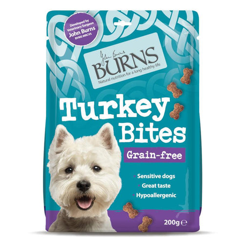 Burns Turkey Bites Dog Treats 200g - Get Set Pet