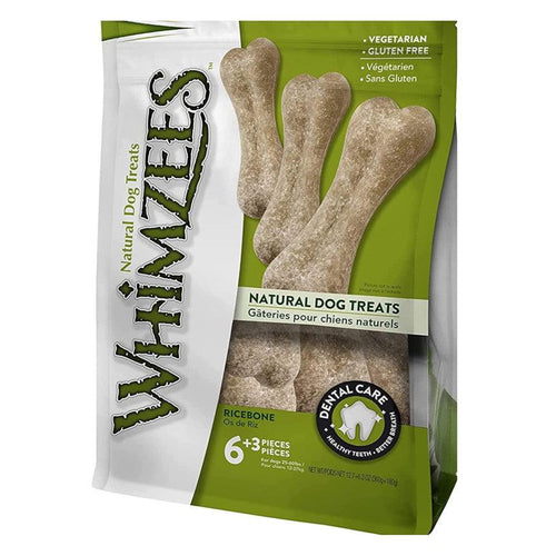 Whimzees Natural Dog Dental Chew Rice Bones - Get Set Pet